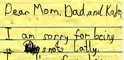 Found! A Letter To The Fam